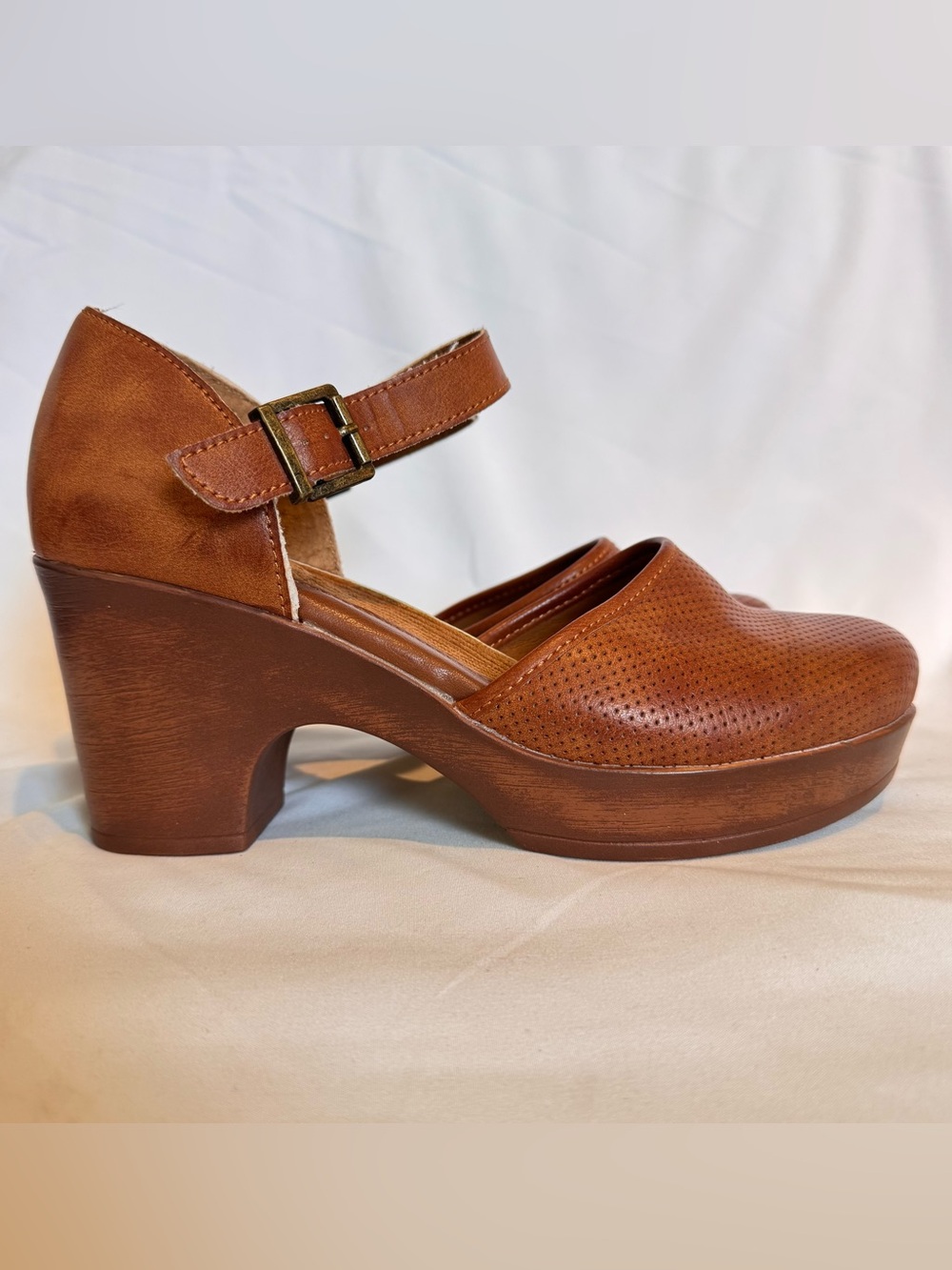 B.O.C Born Gia Womens 8 M Brown Closed Toe Comfort Mary Jane Platform Clogs Shoe - Picture 4 of 8